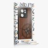 Etui Kwmobile do Xiaomi 13T/13T Pro, Brązowy/Niebieski, Drewno, KWM000020IR002C