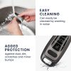 Kwmobile Osłona kluczyka do Audi 3 przyciski - Keyless Go, szara/czarna, silikon, KWM000011OW003C