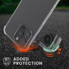 Etui Kwmobile do Apple iPhone 15 Pro, przezroczyste/złote, silikonowe, KWM000020FE002C