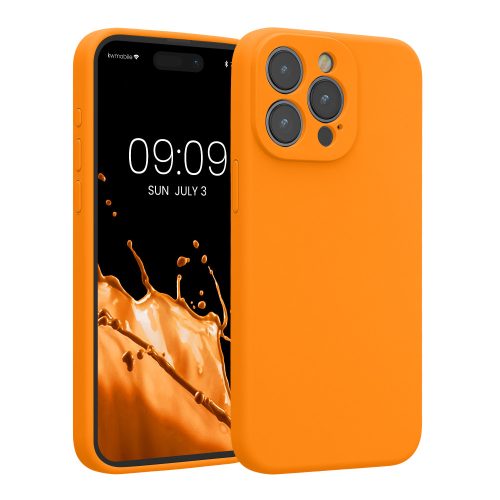 Etui Kwmobile do Apple iPhone 15 Pro Max, pomarańczowe, silikonowe, KWM000022ON001C