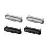 Zestaw 4 adapterów paska Kwmobile 20 mm do zegarka Xiaomi Redmi 3 Active / Redmi Watch 3 Lite, srebrny/czarny, stal, KWM0000253F001C