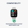 Zestaw 4 adapterów paska Kwmobile 20 mm do zegarka Xiaomi Redmi 3 Active / Redmi Watch 3 Lite, srebrny/czarny, stal, KWM0000253F001C