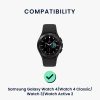 Pasek Kwmobile do zegarka Samsung Galaxy 4/Galaxy Watch 4 Classic/Galaxy Watch 3, brązowy/czarny, skóra naturalna, KWM0000253H001C