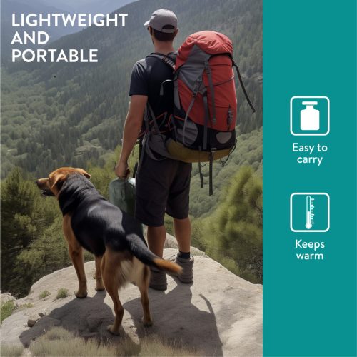 Śpiwór zewnętrzny dla psów Navaris, 100x100 cm, zielony, NAV0000273Q001C