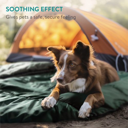 Śpiwór zewnętrzny dla psów Navaris, 100x100 cm, zielony, NAV0000273Q001C