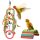 Set jucarii papagali Navaris, 2 piese, pod si mestecat, lemn de plop, NAV0000273T002C