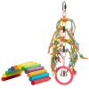 Set jucarii papagali Navaris, 2 piese, pod si mestecat, lemn de plop, NAV0000273T002C