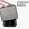 Pokrowiec ochronny Kwmobile do Philips Essential Airfryer L, jasnoszary, plastikowy, KWM000023RH002C