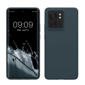   Etui Kwmobile do Motorola Edge 40, ciemnozielone, silikonowe, KWM0000197B005C