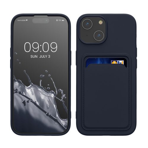 Etui Kwmobile do Apple iPhone 15, Granatowy, Silikon, KWM000020EM003C