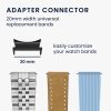 Zestaw 4 adapterów do paska Kwmobile 20 mm do zegarka Samsung Galaxy 5/Galaxy Watch 5 Pro/Galaxy Watch 4, czarny/złoty, stal, KWM0000207H002C
