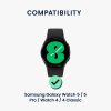 Zestaw 4 adapterów do paska Kwmobile 20 mm do zegarka Samsung Galaxy 5/Galaxy Watch 5 Pro/Galaxy Watch 4, czarny/złoty, stal, KWM0000207H002C