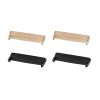 Zestaw 4 adapterów do paska Kwmobile 20 mm do Fitbit Versa 4/Versa 3/Sense 2, czarny/złoty, stal, KWM0000207I003C