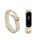 Pasek Kwmobile do Xiaomi Mi Band 4/Mi Band 3, biały, silikon, KWM0000253P001C