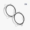 Zestaw 2 osłon Kwmobile ze szkłem ochronnym do Garmin vivoactive 5/Active 5, przezroczysty, plastikowy, KWM0000254N001C