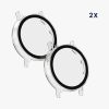 Zestaw 2 osłon Kwmobile ze szkłem ochronnym do zegarka Huawei GT 4 (41 mm), przezroczysty, plastikowy, KWM0000254P001C