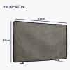 Pokrowiec lniany Kwmobile na telewizor 50 cali, szary, tekstylny, KWM000017SZ003C