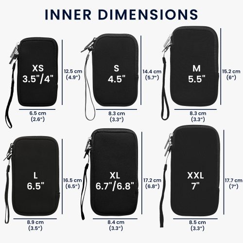 Uniwersalne etui na telefon Kwmobile, rozmiar L - 6,5 cala, wielokolorowe, neopren, KWM000007UJ169C