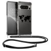 Etui Kwmobile do Google Pixel 8 Pro, przezroczyste/czarne, silikonowe, KWM0000208S003C