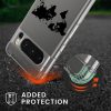 Etui Kwmobile do Google Pixel 8 Pro, przezroczyste/czarne, silikonowe, KWM0000208S003C
