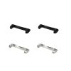 Zestaw 4 adapterów do paska Kwmobile 20 mm do zegarka Google Pixel 2, srebrny/czarny, stal, KWM0000255L001C