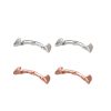 Zestaw 4 adapterów do paska Kwmobile 20 mm do zegarka Google Pixel 2, srebrny/złoty, stal, KWM0000255L002C