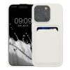 Etui Kwmobile do Apple iPhone 15 Pro, białe, silikonowe, KWM000020EO005C