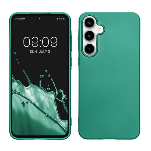 Etui Kwmobile do Samsunga Galaxy A55, Zielone, Silikonowe, KWM000021MI004C