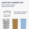 Zestaw 4 adapterów do mocowania paska Kwmobile 18 mm do Fitbit Charge 6/Charge 5, srebrny/złoty, stal, KWM0000255G002C