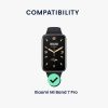Zestaw 4 adapterów paska Kwmobile 16 mm do Xiaomi Mi Band 7 Pro, srebrny/czarny, stal, KWM0000255I001C