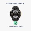 Zestaw 4 adapterów do paska Kwmobile 22 mm do Amazfit T-Rex 2, srebrny/czarny, stal, KWM0000255K001C