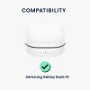 Etui na słuchawki Kwmobile do Samsung Galaxy Buds FE, białe, silikonowe, KWM0000256R002C