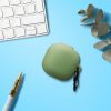 Etui na słuchawki Kwmobile do Samsung Galaxy Buds FE, zielone, silikonowe, KWM0000256R003C