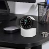 Podstawka dokująca Kwmobile do zegarka Samsung Galaxy Watch 4/Galaxy Watch 4 Classic/Galaxy Watch 3, biała, silikonowa, KWM0000257B002C