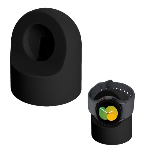 Podstawka dokująca Kwmobile do zegarka Samsung Galaxy Watch 5, czarna, silikonowa, KWM0000257A001C