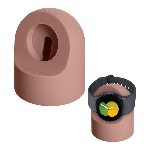 Podstawka dokująca Kwmobile do zegarka Samsung Galaxy Watch 5, jasnoróżowa, silikonowa, KWM0000257A002C