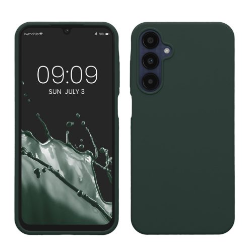 Etui Kwmobile do Samsung Galaxy A25, Ciemnozielone, Silikonowe, KWM000021MV012C