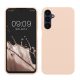 Etui Kwmobile do Samsung Galaxy A25, kremowe, silikonowe, KWM000021MV019C