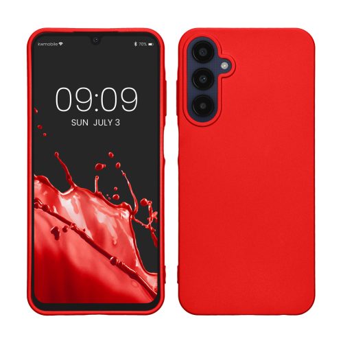 Etui Kwmobile do Samsung Galaxy A25, czerwone, silikonowe, KWM000021MZ003C