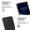 Etui Kwmobile do Samsunga Galaxy A25, przezroczyste/czarne, silikonowe, KWM000021NF001C