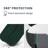 Etui na słuchawki Kwmobile do słuchawek Jabra Evolve 2 Buds, ciemnozielone, silikonowe, KWM000018PY003C