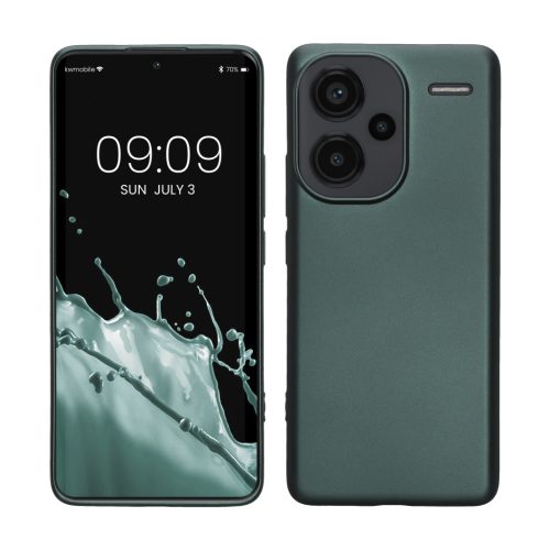 Etui Kwmobile do Xiaomi Redmi Note 13 Pro Plus 5G, zielone, silikonowe, KWM000020KJ002C