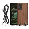 Etui Kwmobile do Samsung Galaxy A52/Galaxy A52 5G/Galaxy A52s 5G, brązowe, drewno/silikon, KWM000021NY001C