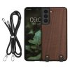 Etui Kwmobile do Samsunga Galaxy S21 FE, Brązowe, Drewniane, KWM000021OB001C