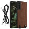 Etui Kwmobile do Samsunga Galaxy S21 FE, Brązowe, Drewniane, KWM000021OB001C