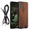 Etui Kwmobile do Samsunga Galaxy A51, Brązowe, Drewniane, KWM000021OE001C