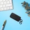 Etui na słuchawki Kwmobile do EarFun Free Pro 3, czarne, silikonowe, KWM0000258A001C