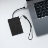 Kwmobile Osłona ochronna do przenośnego dysku SSD Samsung T9, czarna, silikonowa, KWM0000258G001C