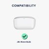 Etui na słuchawki Kwmobile do słuchawek JBL WAVE BUDS, białe, silikonowe, KWM000018FB004C