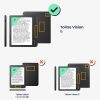 Etui Kwmobile do Kobo Libra 2, wielokolorowe, skóra ekologiczna, KWM0000198X022C